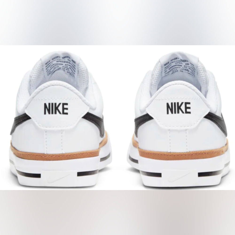 Nike Court Legacy 'White Black Desert Orchard' GS Size 5.5Y NWOT MSRP $65 - Picture 3 of 11